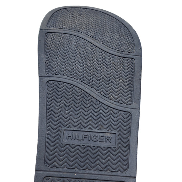 Tommy Hilfiger Slide Sandals Mens 8.5 Womens 10 Slip On Summer Preppy 90s Vibe - Picture 4 of 8